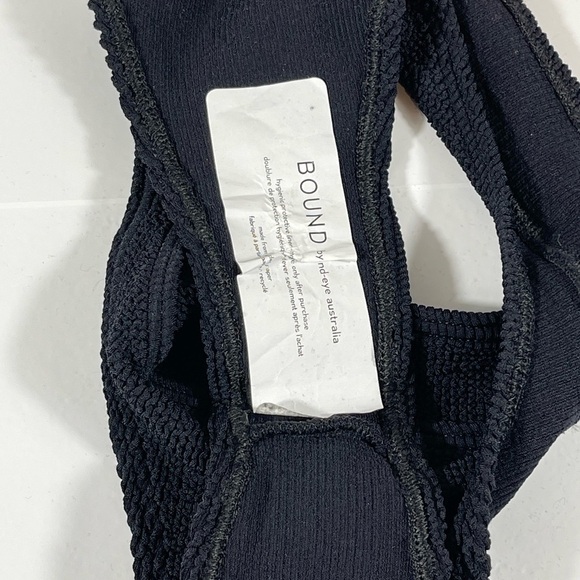 Bond-Eye the Sydney Bikini Top & the Savannah Bikini Bottom Black O/S - Picture 8 of 10